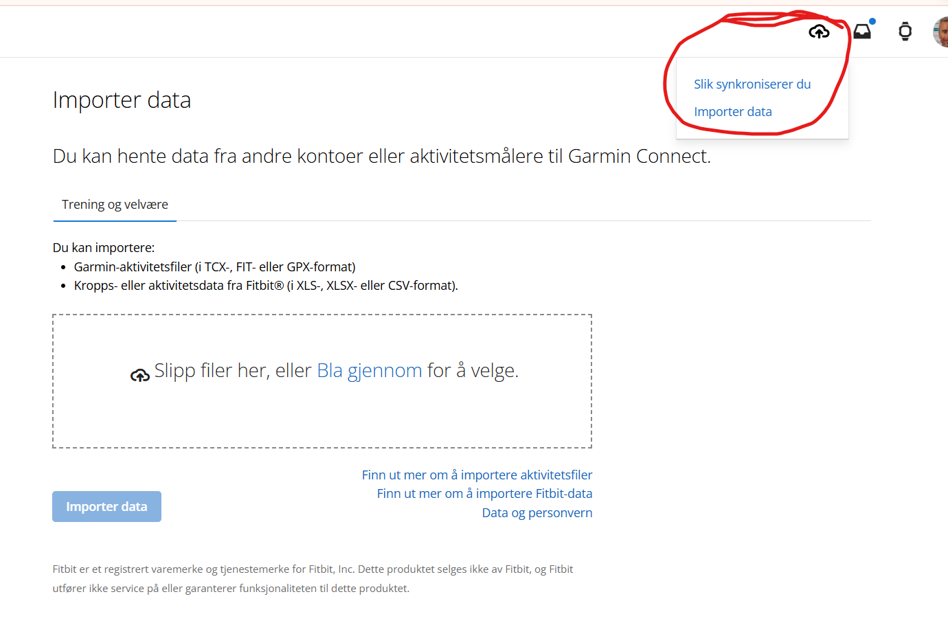 GPX-Upload